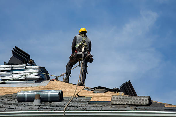 Professional Gutter Installation technician working in Livingston, LA
